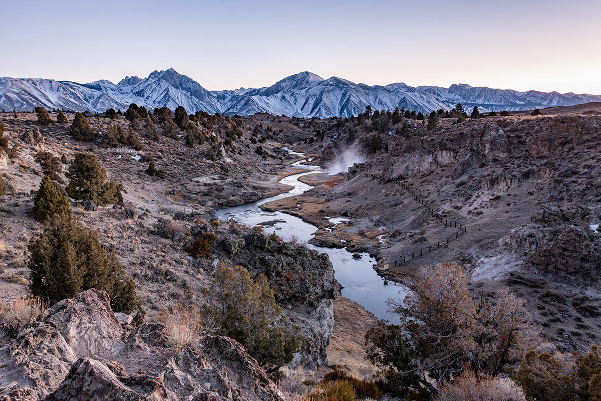 Brees Lookout at Hot Creek in Mammoth Lakes, CA