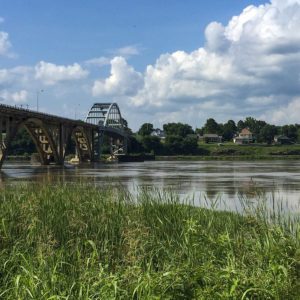 Arkansas River in Ozark, Arkansas