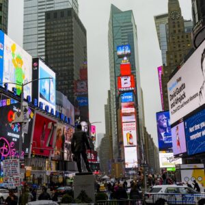 Times Square in Manhattan, NY