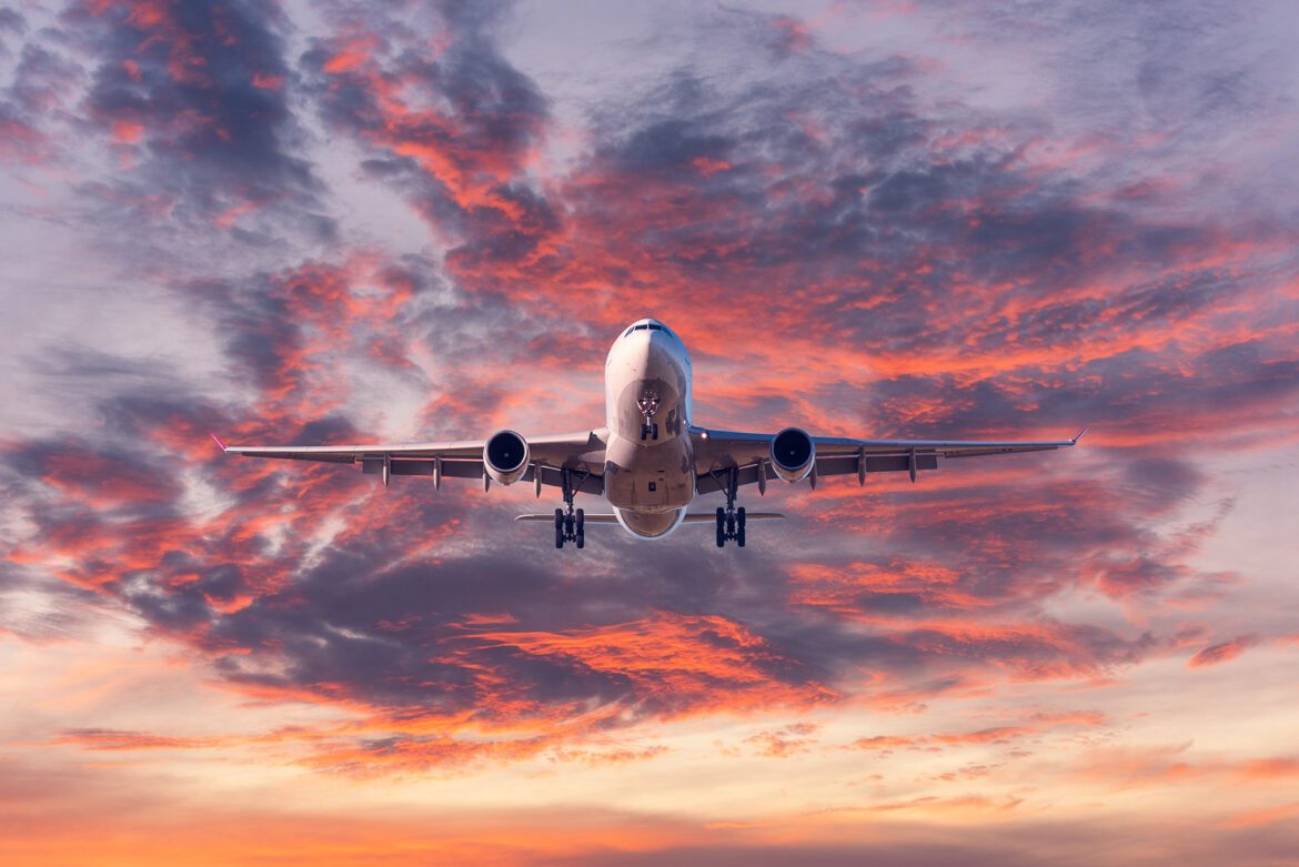 Airplane in flight