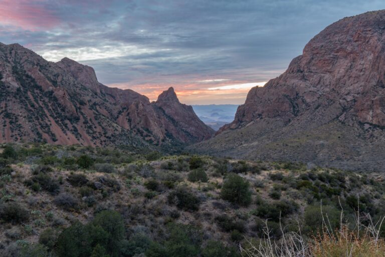 Sunset at The Window in Big Bend National Park