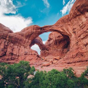 Double Arch at Arches National Park in Moab, Utah