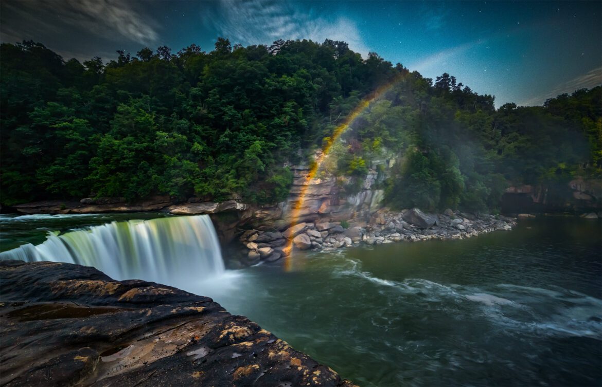 The Moonbow at Cumberland Falls State Resort Park in Kentucky.