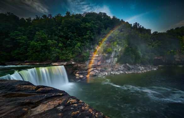 The Moonbow at Cumberland Falls State Resort Park in Kentucky.