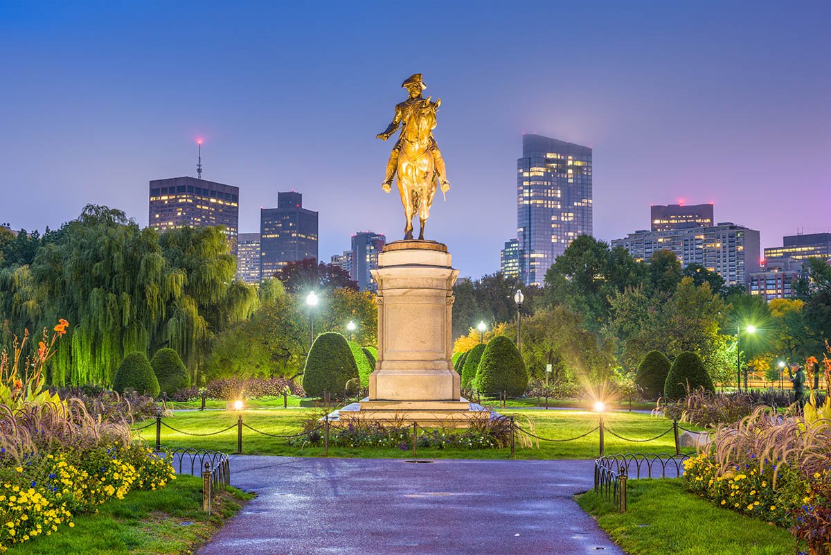 Boston's Public Garden in Boston, MA. Stock photo by Sean Pavone/Envato Elements.