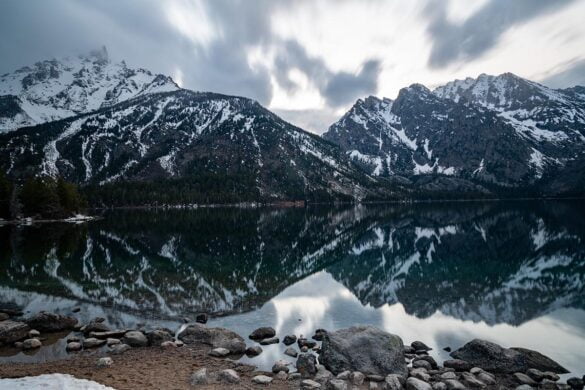 Jenny Lake Overlook at Grand Teton National Park in Wyoming