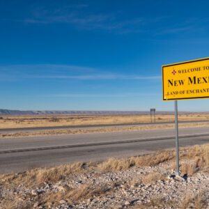 Welcome to New Mexico Sign on Interstate 10.